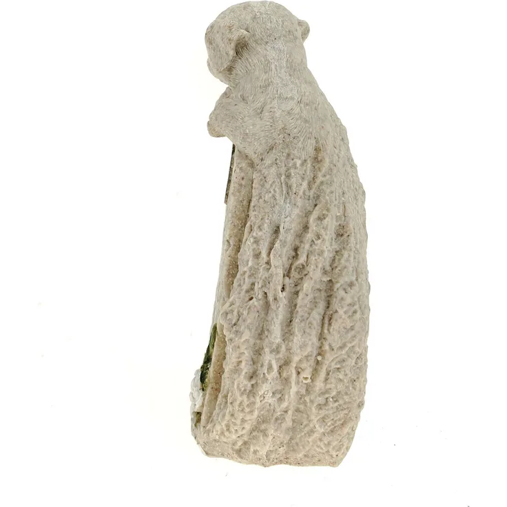 Udo Schmidt 64025 Stein mit Hund - Ich vermisse Dich - Grabartikel Trauer Grabstein Tod