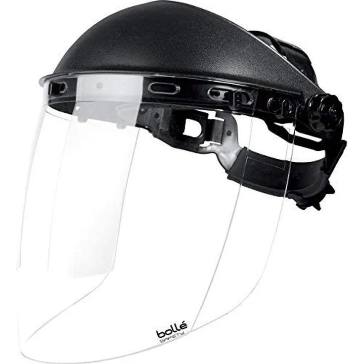 BollÃ© Safety SPHERPI ''Sphere'' Scharzes Gesichts Schild mit klarem Visier, Einheitsgröße