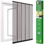 easy life Insektenschutz Tür Vorhang 125 x 240 cm Anthrazit Lamellenvorhang mit PVC Klemmleiste