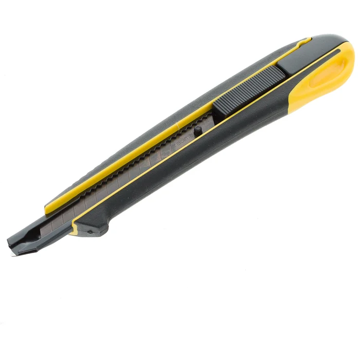 Tajima Cutter 9 mm, Extra Harte Klingenführung und Razar Black Klinge mit Taste, 2K-Griff, 1 Stück, TAJ-11678 – Bild 1
