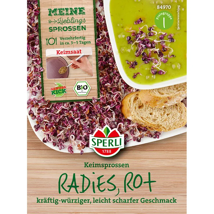 Sperli BIO Keimsprossen Radies (rot) 30g