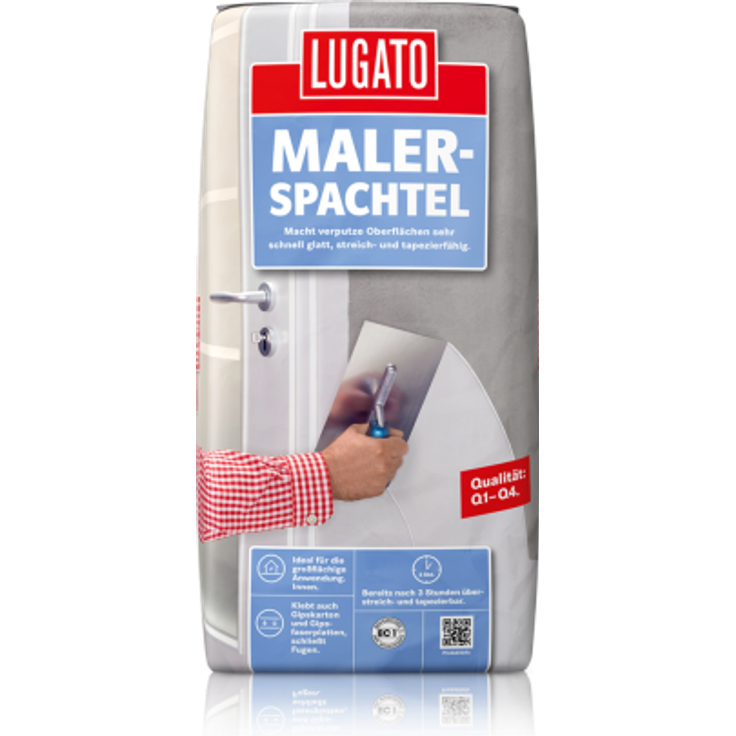 Lugato Malerspachtel 4kg weißer gipshaltiger Flächenspachtel Nr. 5940
