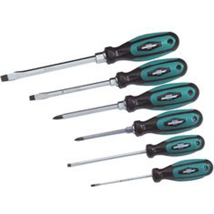 Brüder Mannesmann Werkzeug M11113-6 Schraubendrehersatz 6-tlg. nach DIN