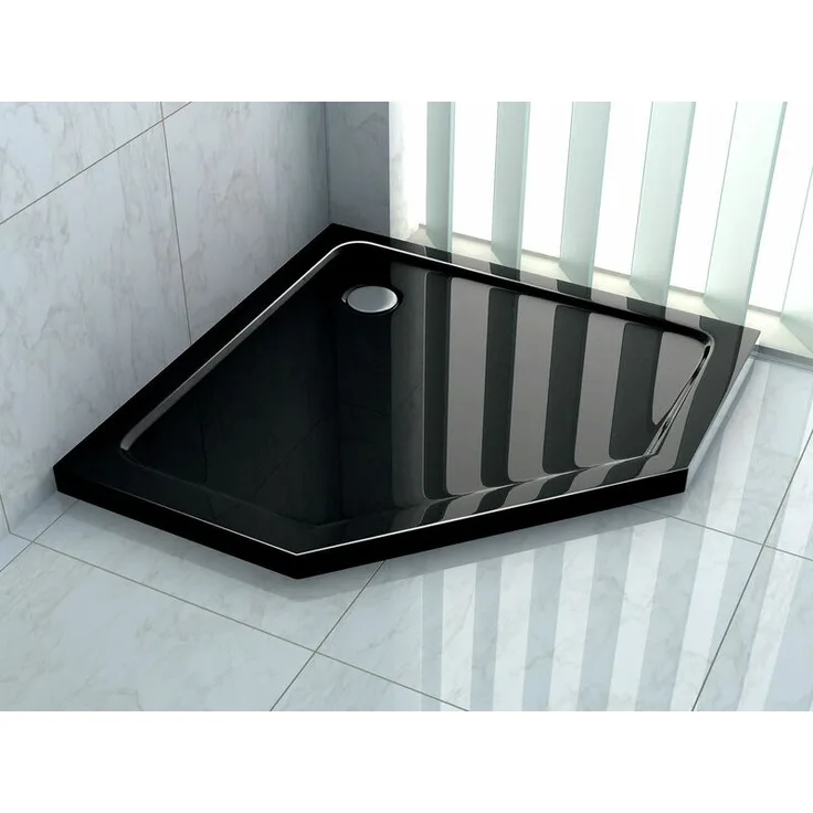 Duschtasse für PENTAGONO 100 x 100 cm (schwarz) - Schwarz