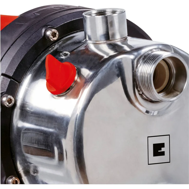 Einhell Hauswasserwerk GC-WW 1250 NN 1200 W, max. 5 bar, 5000 l/h Fördermenge, max. 50 m Förderhöhe, wartungsfreier Motor, Wasserablassschraube, 20 L Edelstahldruckkessel Hauswasserwerk – Bild 2