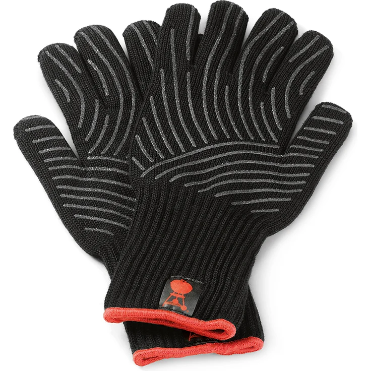 Weber Grillhandschuh-Set 6670 Mit Silikon-Griffflächen, Schwarz, Größe: L/XL – Bild 1