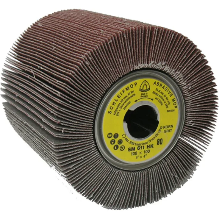 Klingspor Schleifmop-Walze, SM 611, Abm.: 100x100x 19Korn: 120 (93076)