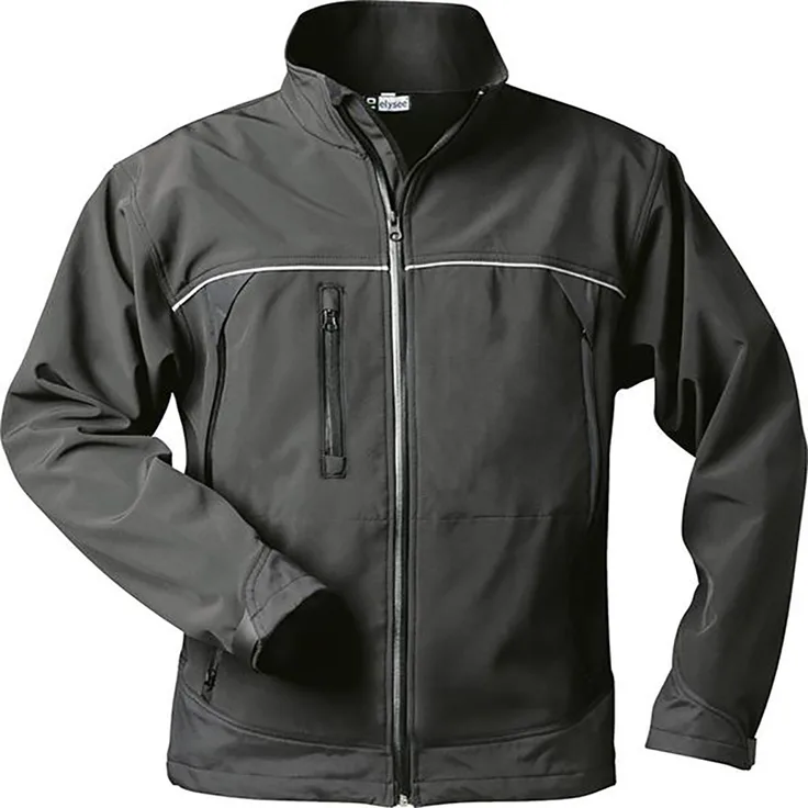 Jacke Alpha, Softshell, Gr. L, schwarz (Inkl. Versand) (Lieferumfang: 1 Stück)