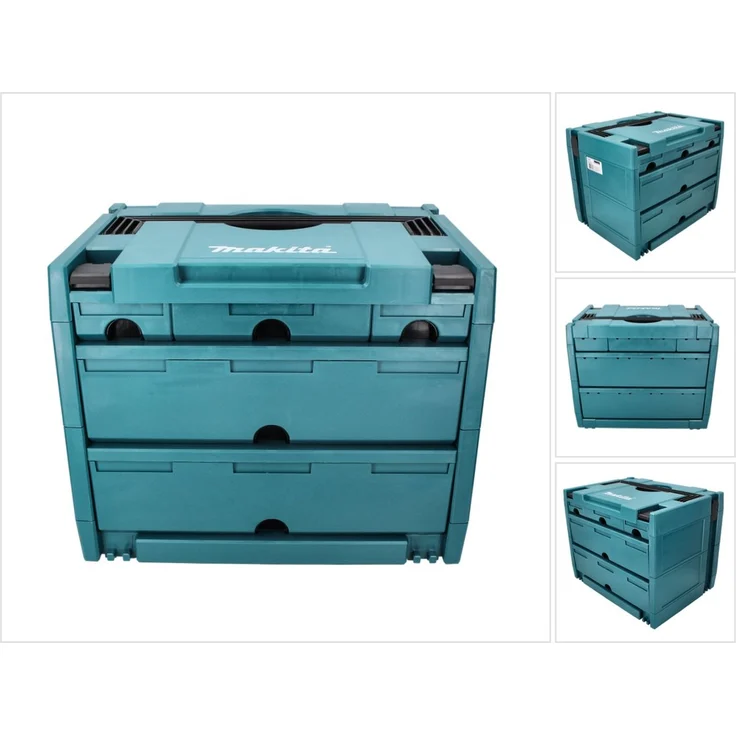 Makita MAKSTOR 4.5 Werkzeug Koffer 5 Schubladen ( P-84349 ) 395 x 295 x 320 mm – Bild 1
