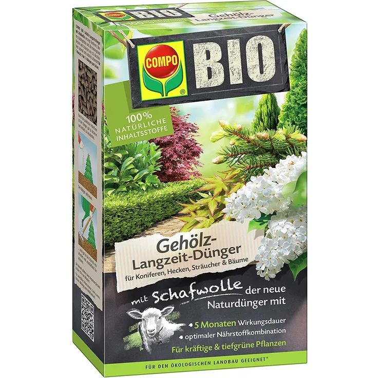Compo BIO Gehölz Langzeit-Dünger mit Schafwolle, 2 kg