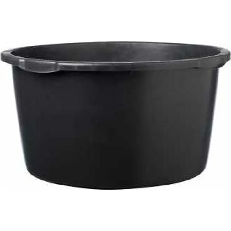 Mörtelkübel 90 l Kunststoff, rund, schwarz, 4 Griffe, L-Skala