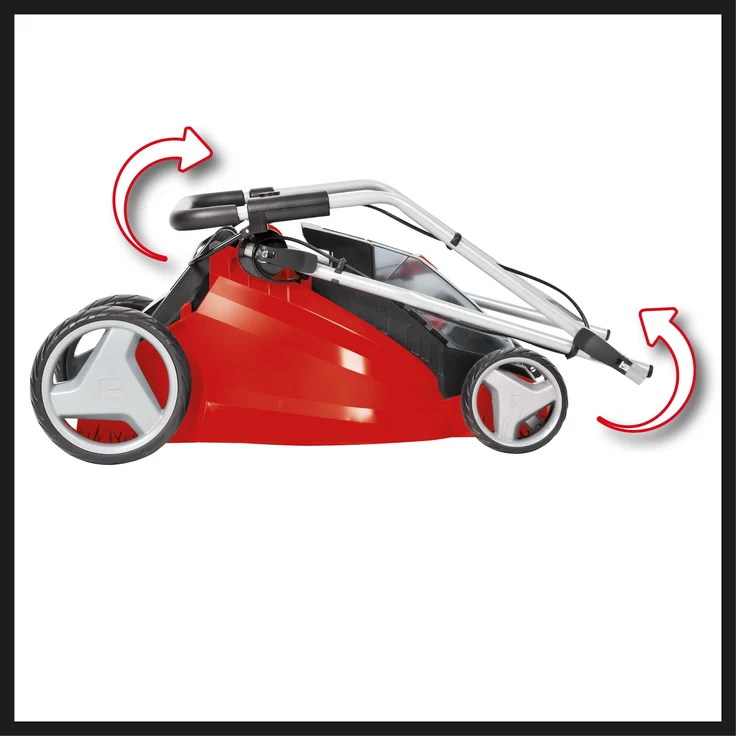 Einhell GE-CM 43 Akku-Rasenmäher Li M Kit Power X-Change - Li-Ion, 36 V, bis 600 m², 43 cm Schnittbreite, 6x Höhenverstellung, inkl. 2 x 4,0 Ah-Akku und 2 x Ladegerät – Bild 7