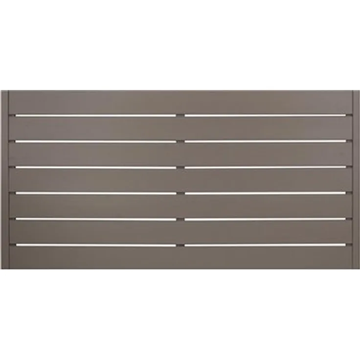 Andrewex Sichtschutzzaunelement Faro grau Lackiert 90 cm x 180 cm