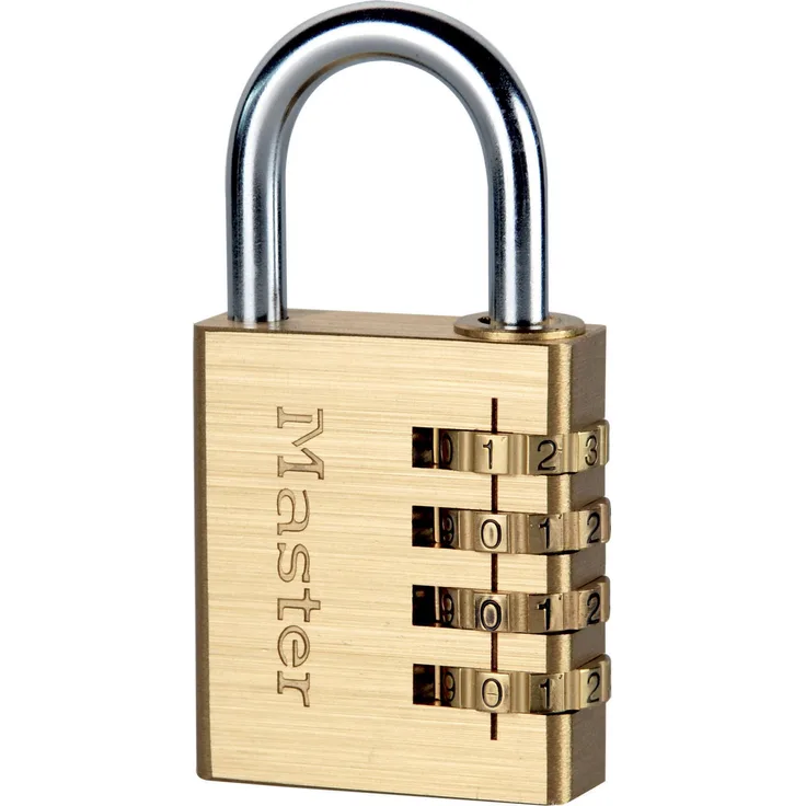MASTER LOCK - 604EURD - Zahlenschloss mit Messing Finish 40mm