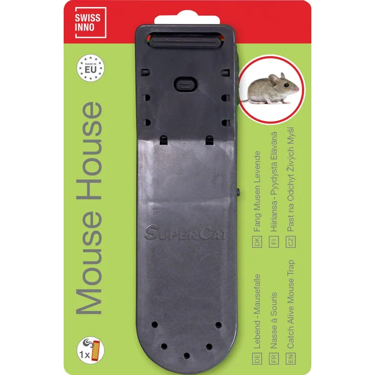 Swissinno Lebendfalle Maushaus SuperCat inkl. Köder