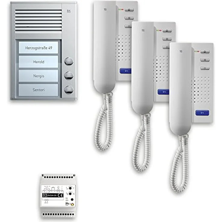 TCS PPA03-EN-02 pre:Pack 3Tasten AP, 230 V, Weiß