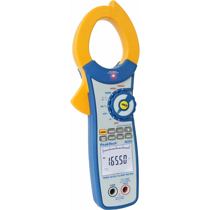 PeakTech 1655 - Stromzange digital AC-DC bis 1500 A