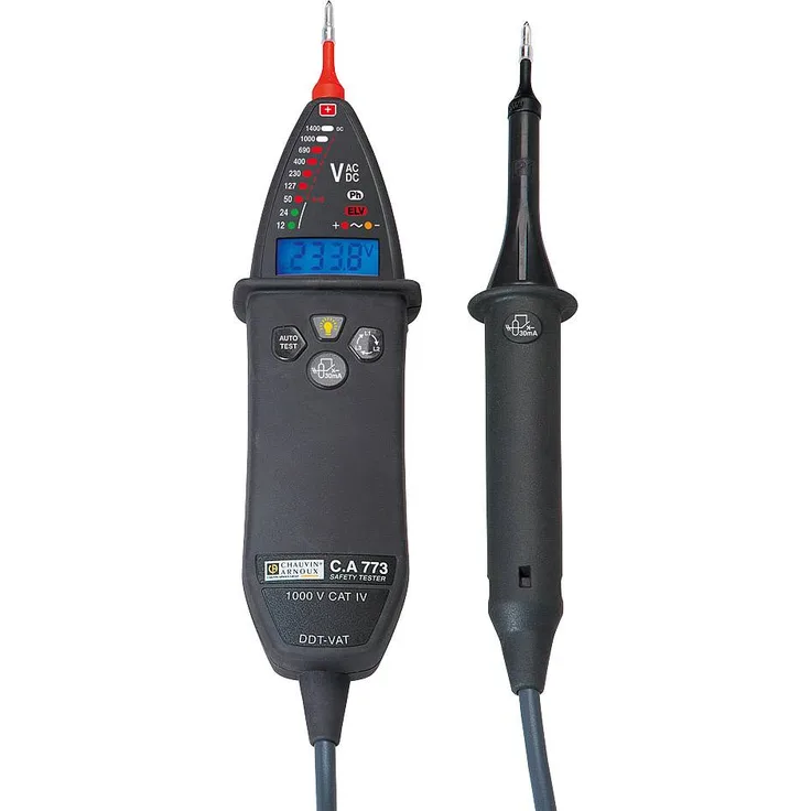 Chauvin Arnoux C.A 773 Zweipoliger Spannungsprüfer CAT IV 1000V Akustik, LED