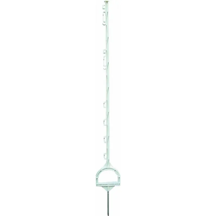 Mustang Kunststoffpfahl weiß 115 cm Weidezaunpfahl 10658 20 Stück