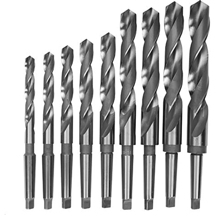 Optimum Spiralbohrer-Set HSS (9-teilig, rechtsschneidens, MK 2, Größe 14,5-30 mm), 3051002