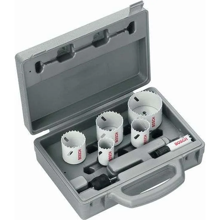 Bosch Zubehör 2608584666 9tlg. Elektriker-Lochsägen-Set 22, 29, 35, 44, 51, 64 mm