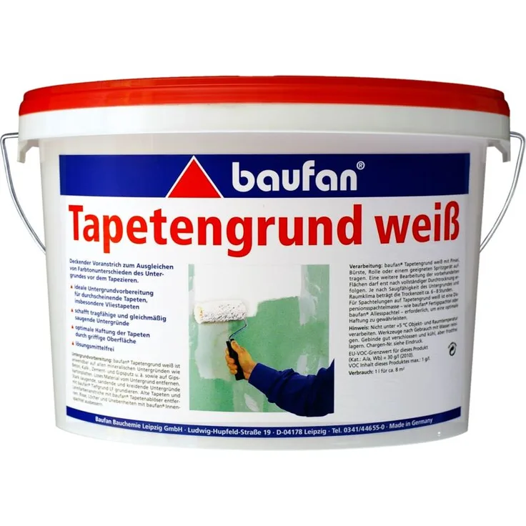 2,5L BAUFAN Tapetengrund weiß