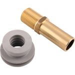 Einlaufverbinder Urinal-Druckspüler, 37044000, Urinal-Zulaufgarnitur für Unterputz-Urinalspüler mit Eingang von hinten, Ø 33,5 - 38 mm, 1-2 Zoll