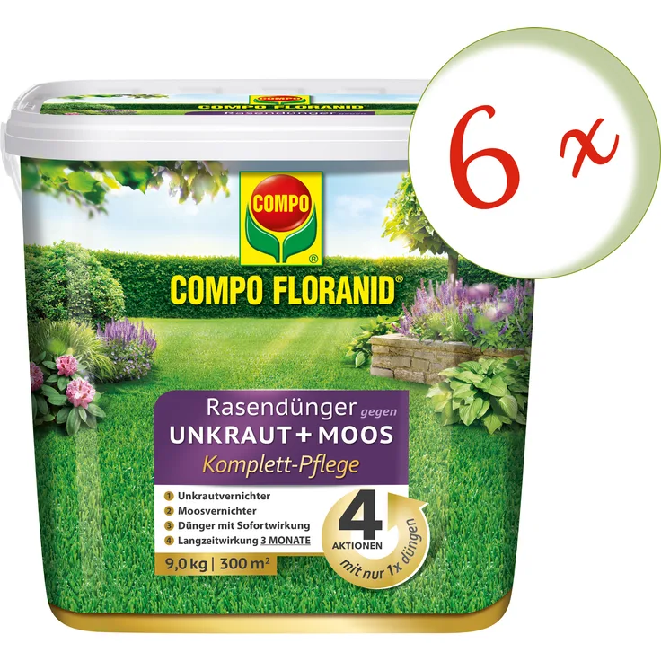 COMPO Rasendnger gegen Unkraut + Moos, 3 kg: Tests, Infos & Preisvergleich