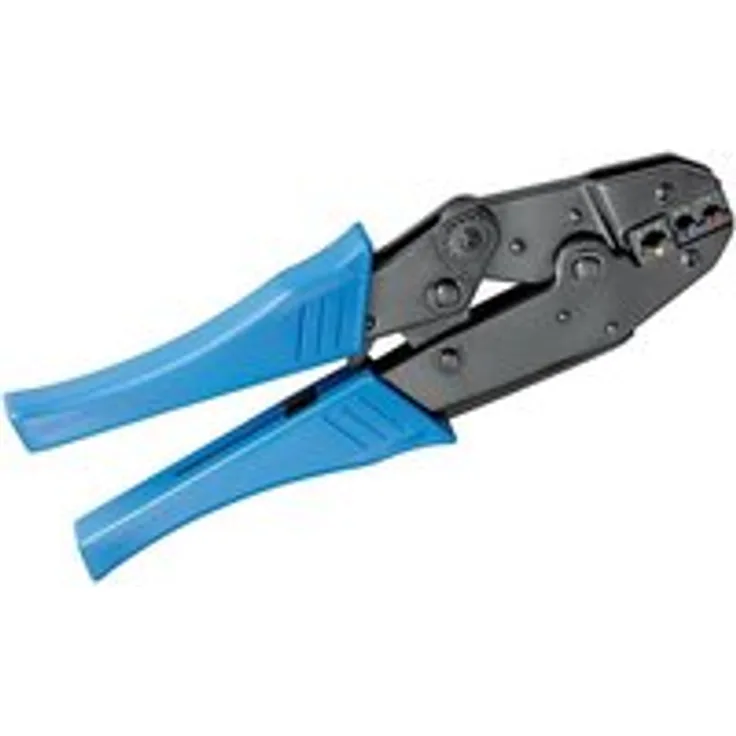 Fixpoint 11790 Crimpzange für isolierte Kabelschuhe, Aderendhülsenzange in der Profi Ausführung, 0,25 mm² - 6 mm² Bearbeitungsbereich