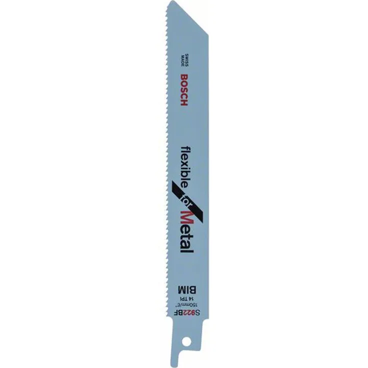 Bosch Professional Säbelsägeblatt Flexible for Metal zum Sägen in Metall (100 Stück, S 922 BF)