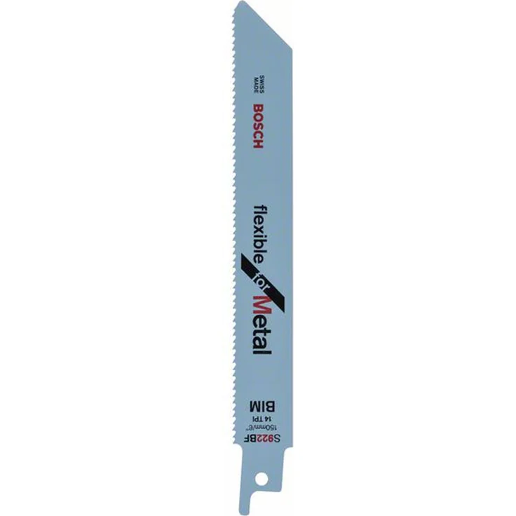 Bosch Professional Säbelsägeblatt Flexible for Metal zum Sägen in Metall (100 Stück, S 922 BF) – Bild 1
