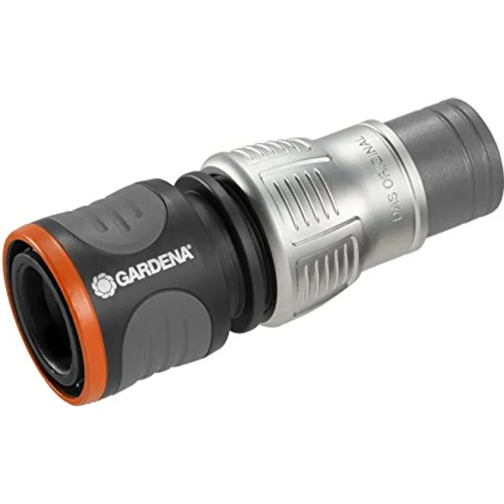 GARDENA Premium Schlauchverbinder 13 mm (1-2 Zoll) - 15 mm (5-8 Zoll): Adapter für Wasserhähne, hohe Schlauchhaltekraft, frostsicher, verpackt (18255-20) Bewässerungszubehör