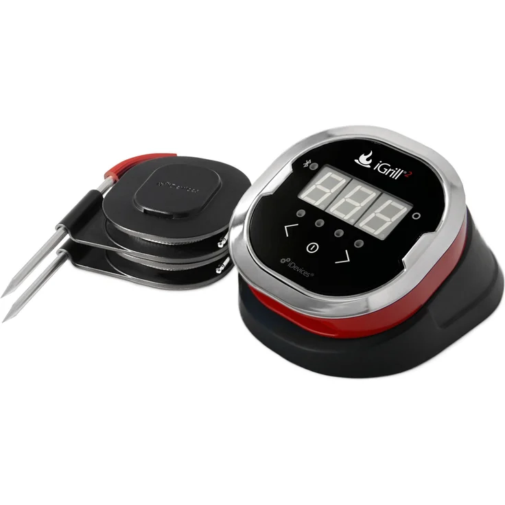 Weber 7221 iGrill 2 Bluetooth Grill-Thermometer, bis 380 øC, 2 Temperaturfhler – Bild 4