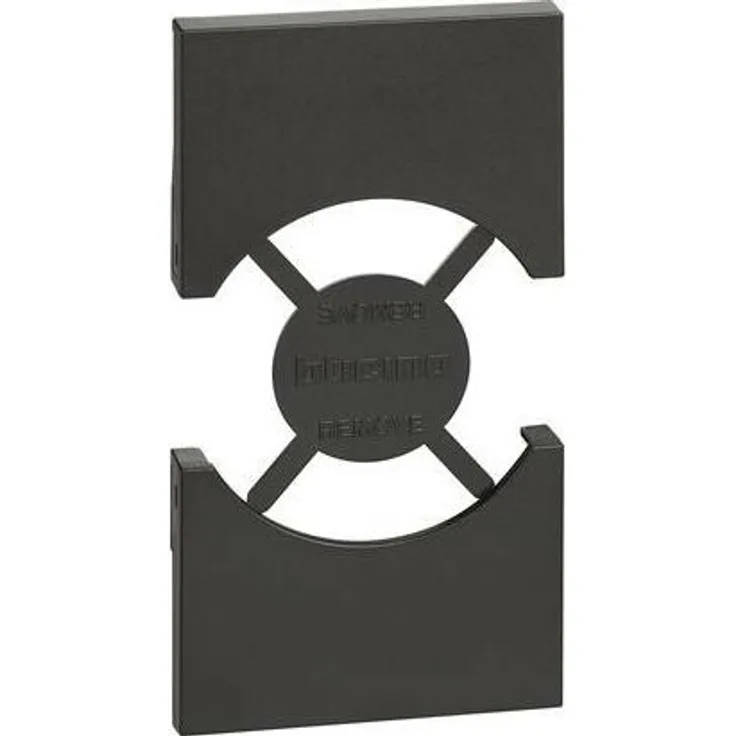 Bticino Living Now Abdeckung für Schuko-Steckdose 2 Module Schwarz KG03