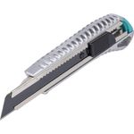 wolfcraft Abbrechklingenmesser 4306000 ? Extra scharfes Cutter Messer mit 18mm Abbrechklinge ? Kompatibel mit Standardklingen