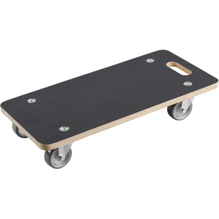 Metafranc Transportroller 590 x 290 mm - 200 kg Tragkraft - Siebdruckplatte - PU-Räder - Möbelroller - Transporthilfe für Umzug - Rollwagen für Möbel-Transport - Kistenroller aus Holz - 822010 – Bild 1