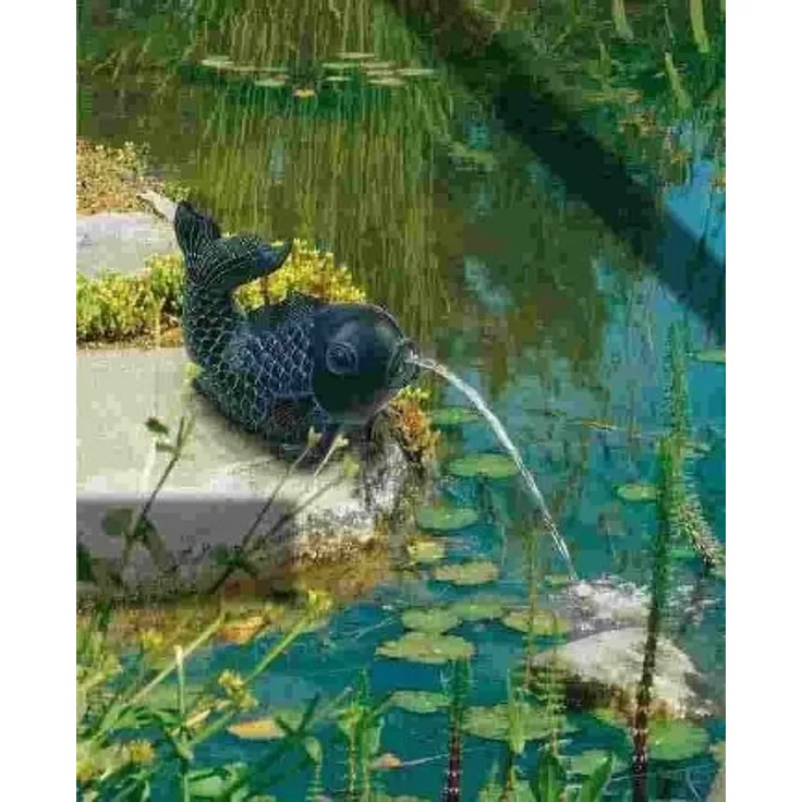 Heissner Teichfigur mit Speierfunktion ''''Fisch'''''' ''18 x 16 x 13 cm''''