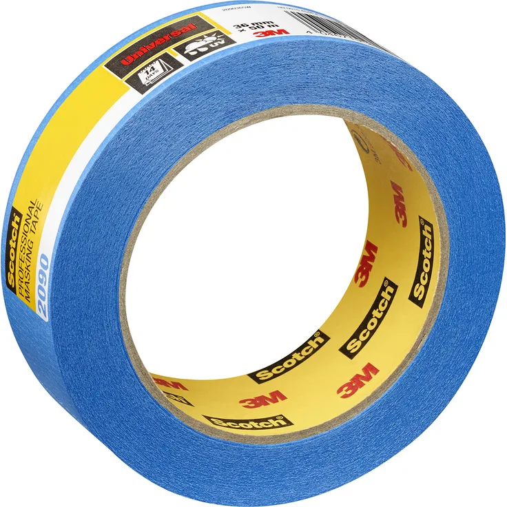 Scotch PT209036 Super Malerabdeckband, 36 mm x 50 m, Profi Plus Qualität, blau