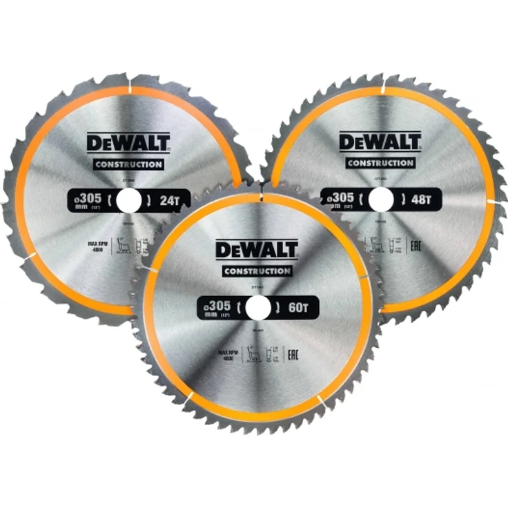 DeWalt Kreissaegeblatt-Set 3-tlg. Stat. (DT1964-QZ) – Bild 2