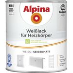 Alpina Heizkörperlack weiß 2 l, weiß, seidenmatt