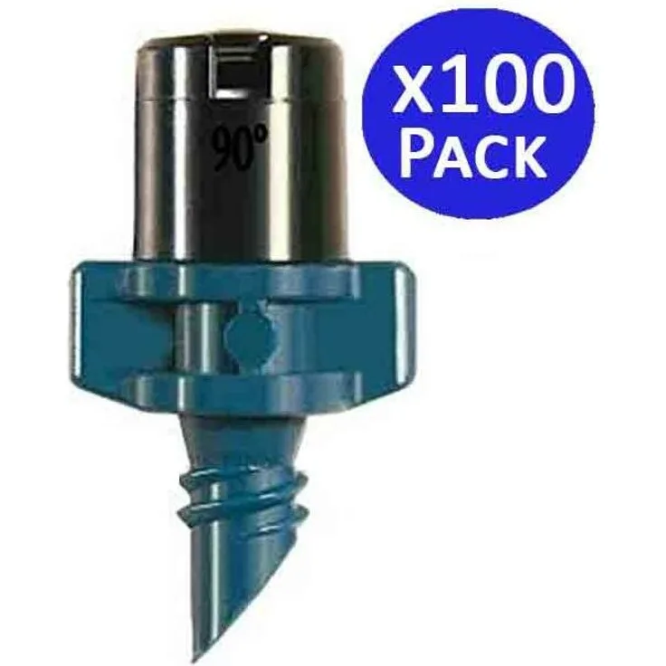 Bewässerungs-Mikrosprinkler 90º 2-2,8 m. 100 Einheiten