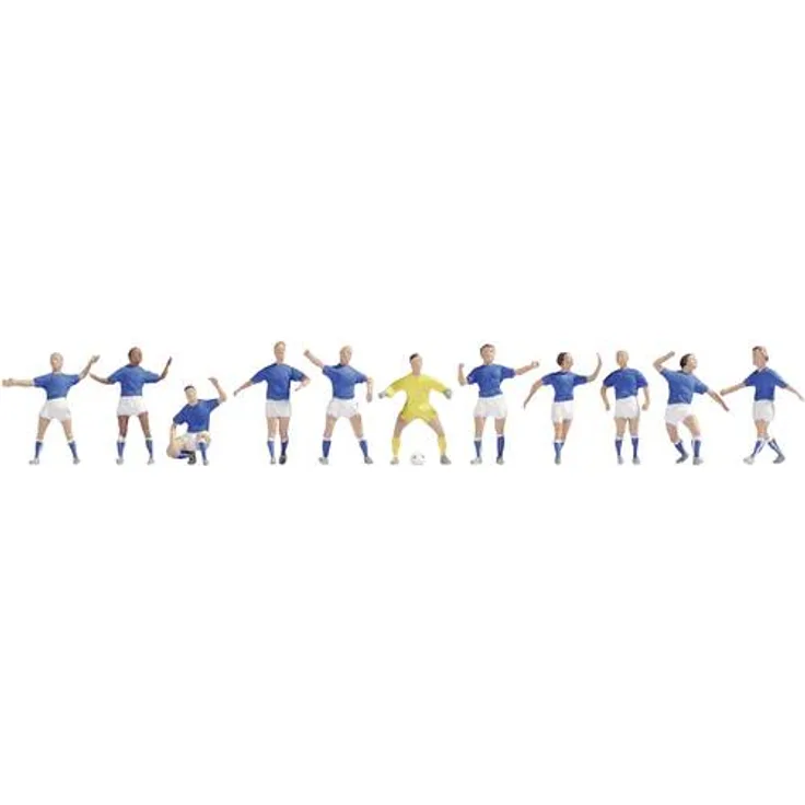 NOCH 15975 H0 Figuren Fußballteam Blau-Weiß