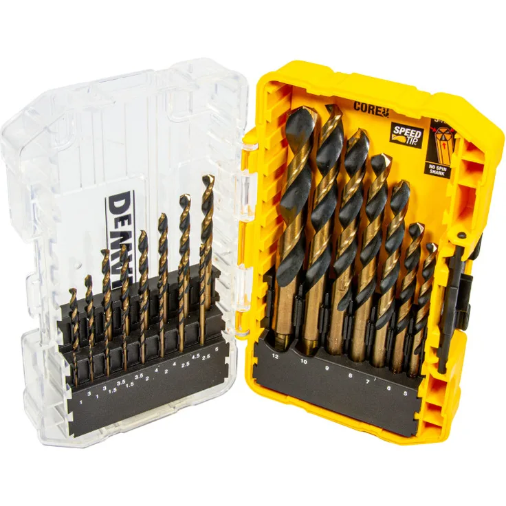 DeWALT DT70729-QZ Metallbohrer-Set 23-tlg. HSS-G, schwarz-gelb