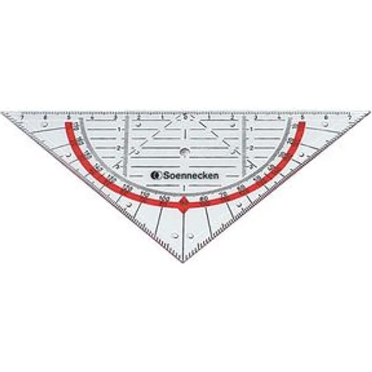 Soennecken Geometriedreieck 1823 Kunststoff rauchgrau