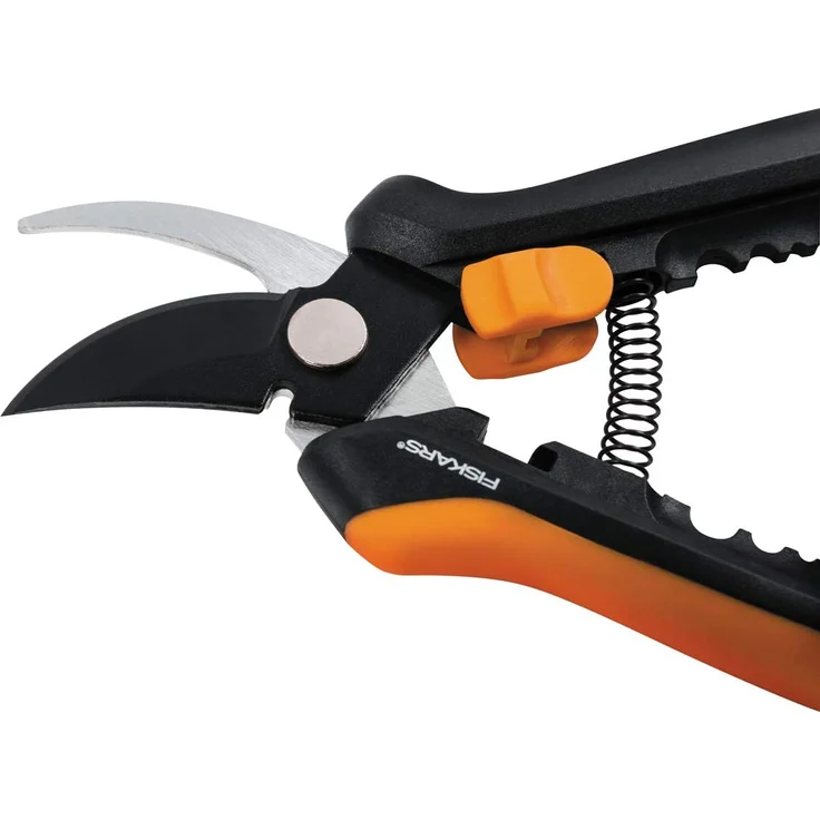 Fiskars Floristenschere SP14, Länge 24 cm, Hochwertige Stahlklingen-Kunststoff Griff, Schwarz-Orange, Solid, 1051601 mittelgroß – Bild 3