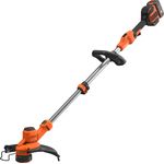 Black+Decker Akku-Rasentrimmer BCSTA536L1 -36V 2,5Ah, Schnittbreite 33 cm, kohlebürstenloser Motor, automatische Fadenverlängerung AFS, variable Drehzahl, inkl. Akku und Schnell-Ladegerät-