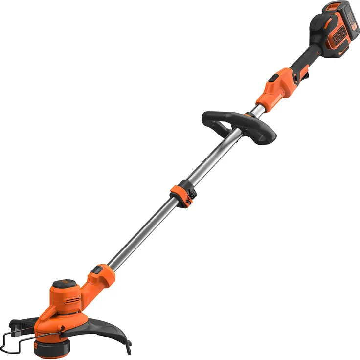 Black+Decker Akku-Rasentrimmer BCSTA536L1 -36V 2,5Ah, Schnittbreite 33 cm, kohlebürstenloser Motor, automatische Fadenverlängerung AFS, variable Drehzahl, inkl. Akku und Schnell-Ladegerät-