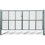 Gartentor Zauntor Gitterzaun Tor 415 x 250 cm - 400 x 200 cm