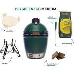 Big Green Egg Holzkohlegrill Kamado Medium Starter-Set, Ø Grillfläche 40 cm