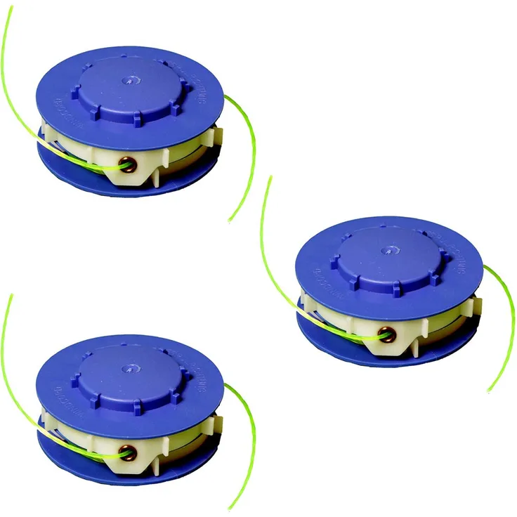 IKRA 13006001-3 Ersatzspulen (DV) 3er-Set Fadenspulen für Rasentrimmer